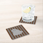 おもしろいとファンシーハロウィーン幽霊 スクエアペーパーコースター (インサイチュ)