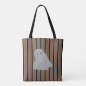 おもしろいとファンシーハロウィーン幽霊 トートバッグ (裏面)
