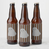 おもしろいとファンシーハロウィーン幽霊 ビールラベル (ボトル)