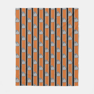 おもしろいとファンシーハロウィーン幽霊 フリースブランケット