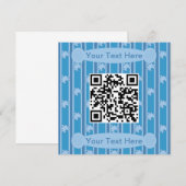 おもしろいとファンシーパズルのQRコード 招待状 (正面/裏面)