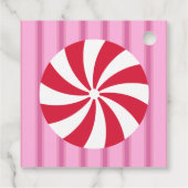 おもしろいとファンシーピンククリスマスペパーミントキャンディ フェイバータグ (裏面)