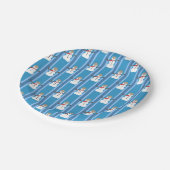 おもしろいとファンシーブルー雪だるま刑事 ペーパープレート (アングル)