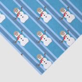 おもしろいとファンシーブルー雪だるま刑事 薄葉紙 (詳細)