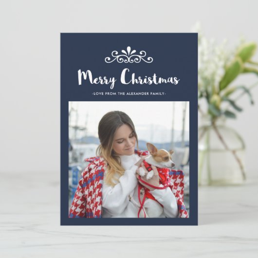 おもしろいとフェスティバルのクリスマス紙吹雪写真 シーズンカード (スタンド正面)