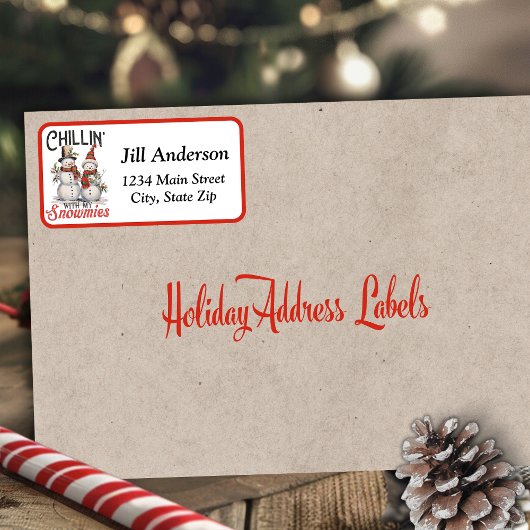 おもしろいとフェスティバルのチリンと私の雪カスタムの ラベル