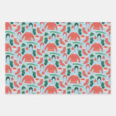 おもしろいとフェスティバルクリスマスラッピング紙 ラッピングペーパーシート (正面3)