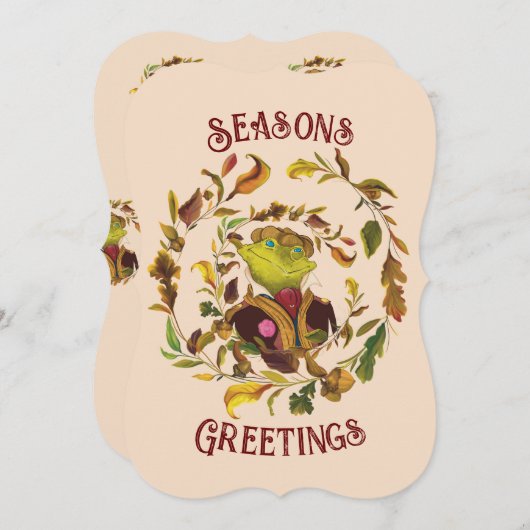 おもしろいとフェスティバルシーズンズグリーティングホリデーカード (正面/裏面)