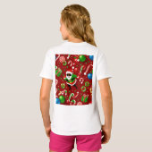 おもしろいとフェスティバルホリデーデザイン Tシャツ (裏面フル)