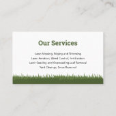 おもしろいとフレンドリー造園とユーモアのTouch 名刺 (裏面)