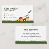 おもしろいとフレンドリー造園とユーモアのTouch 名刺 (正面/裏面)