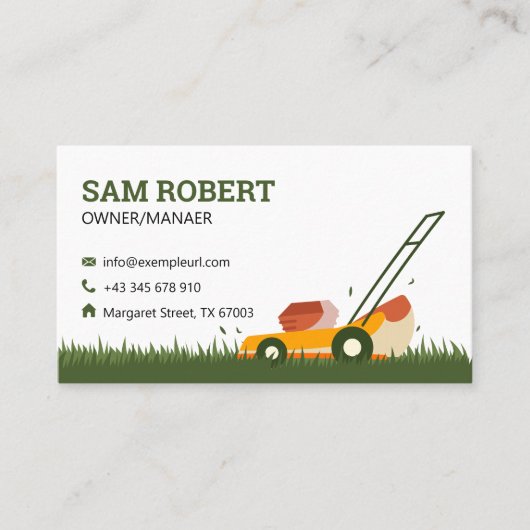 おもしろいとフレンドリー造園とユーモアのTouch 名刺 (正面)