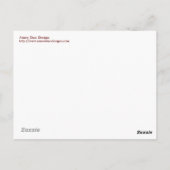 おもしろいとブファンキーレスレット ポストカード (裏面)