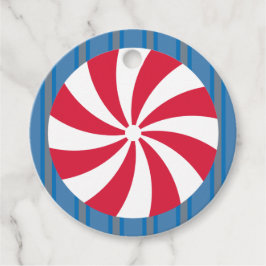 おもしろいとブルーファンシークリスマスペパーミントキャンディ フェイバータグ