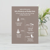 おもしろいとホイムジー·ブラウン結婚のタイムライン招待状 招待状 (スタンド正面)