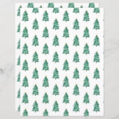 おもしろいとモダンクリスマスツリーのスクラップブック紙 (正面/裏面)