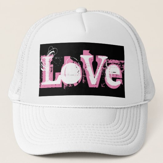 おもしろいとワイルドラブレタリング | Trucker Hat キャップ (正面)