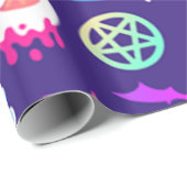 おもしろいと不気味ハロウィーンパターン ラッピングペーパー (ロールコーナー)