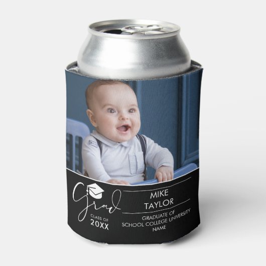 おもしろいと今2つの写真卒業パーティー 缶クーラー (缶正面)