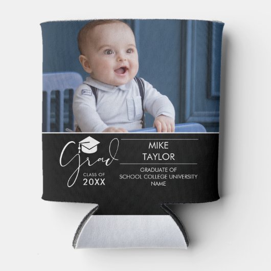 おもしろいと今2つの写真卒業パーティー 缶クーラー (正面)