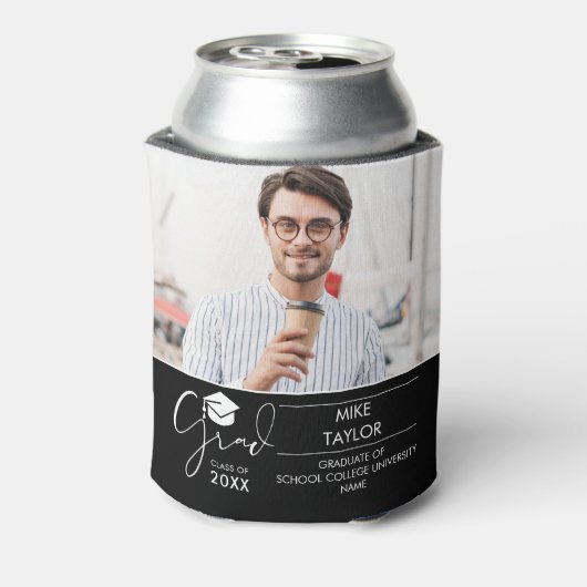 おもしろいと今2つの写真卒業パーティー 缶クーラー (缶裏面)