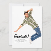 おもしろいと卒業ユニーク発表 招待状 (正面)