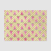 おもしろいと可愛いサマースイカ誕生日パーティー 薄葉紙 (正面)