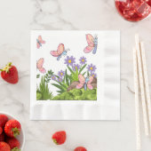 おもしろいと可愛いデザイン 縁ありランチョンナプキン (インサイチュ)