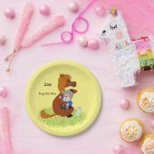 おもしろいと可愛いポニーとベビー – 赤ちゃんシャワー ペーパープレート (パーティー)