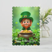 おもしろいと可愛いレプレチョーアン,金ゴールドコイン,シャムロック シーズンカード (スタンド正面)