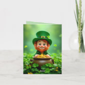 おもしろいと可愛いレプレチョーアン,金ゴールドコイン,シャムロック シーズンカード (裏面)