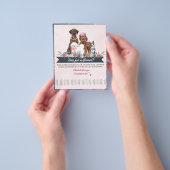 おもしろいと可愛い犬グルーミングチラシ チラシ (手)