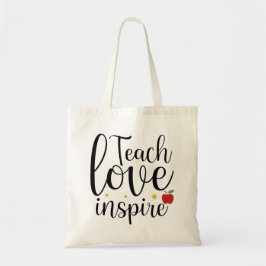 おもしろいと可愛教えい愛情インスパイア! トートバッグ