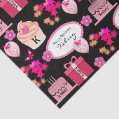 おもしろいと名パーソナライズされた前と年齢の誕生日 薄葉紙 (詳細)