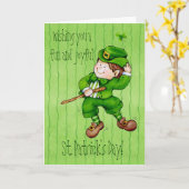 おもしろいと喜び カード (黄色い花)