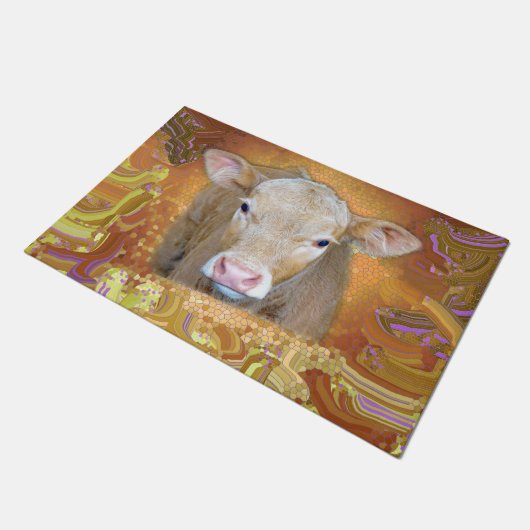 おもしろいと大きな目を持つ可愛らしい小さなかぎ ドアマット (アングル)