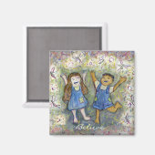 おもしろいと妖精アートカスタム冷蔵庫の磁石 マグネット (正面/裏面)