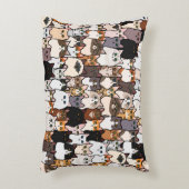 おもしろいと子猫のコラージュ アクセントクッション (正面(垂直))