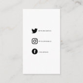 おもしろいと愛シンプルハート、社会的リンクで作られた エンクロージャーカード (裏面)