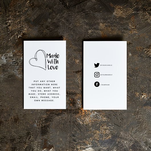 おもしろいと愛シンプルハート、社会的リンクで作られた エンクロージャーカード