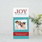 おもしろいと明るいクリスマスフォトカード シーズンカード (スタンド正面)