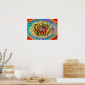 おもしろいと明るい祝今日 ポスター (キッチン)