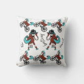 おもしろいと明るい馬のデザイン クッション (正面)