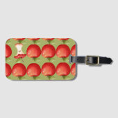おもしろいと果実の赤リンゴ ラゲッジタグ (正面横)