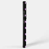 おもしろいと気のあるそぶりをしたピンクハートパーソナライズされた SAMSUNG GALAXYケース (右側面)