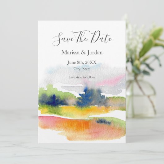 'おもしろいと水彩筆画'抽象芸術救 T セーブザデート (スタンド正面)