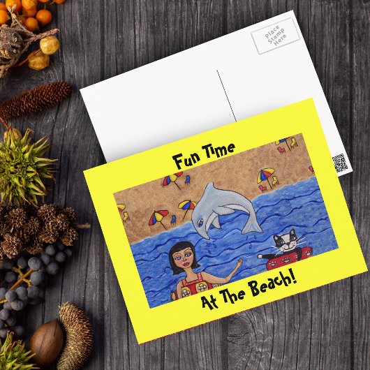 おもしろいと猫はがき ポストカード