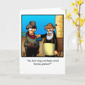 おもしろいと笑いグリーティングカード カード (黄色い花)