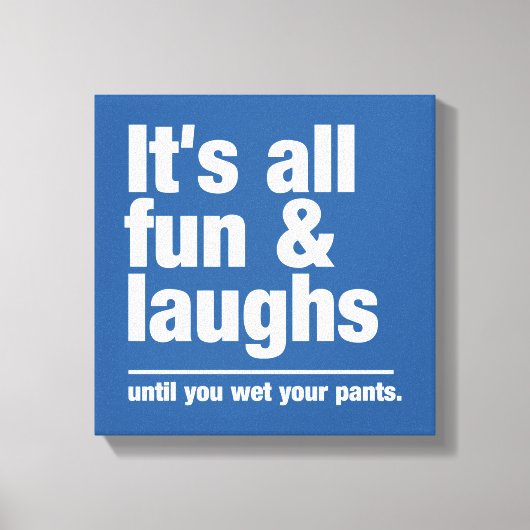 おもしろいと笑カスタムいキャンバス印刷 キャンバスプリント (正面)