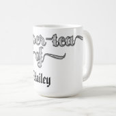 おもしろいと適切な茶の笑いカスタム コーヒーマグカップ (正面右)